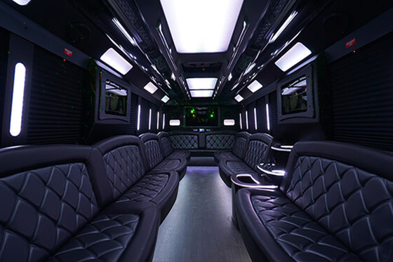 plush bus seats
