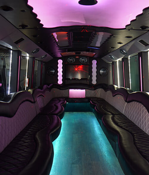 surround sound in a bus