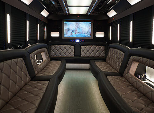 spacious party bus